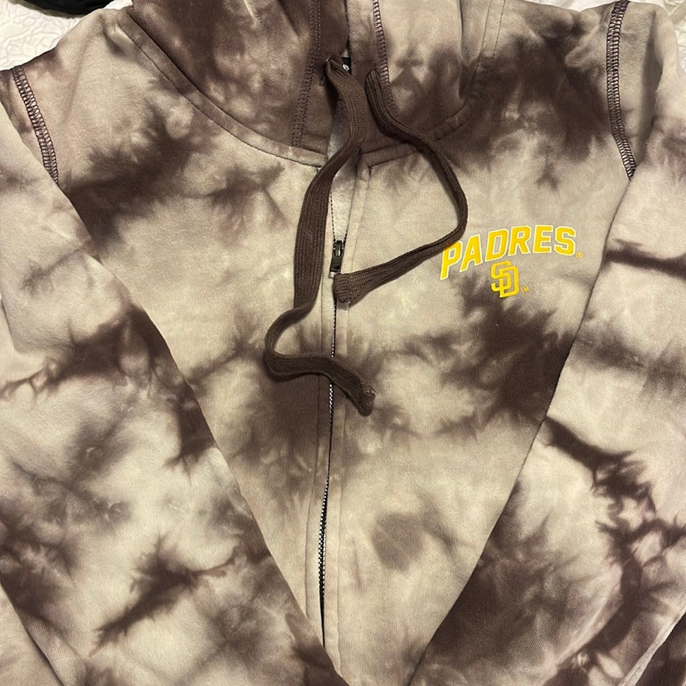 San Diego Padres New Era Tie Dye Full Zip Hoodie